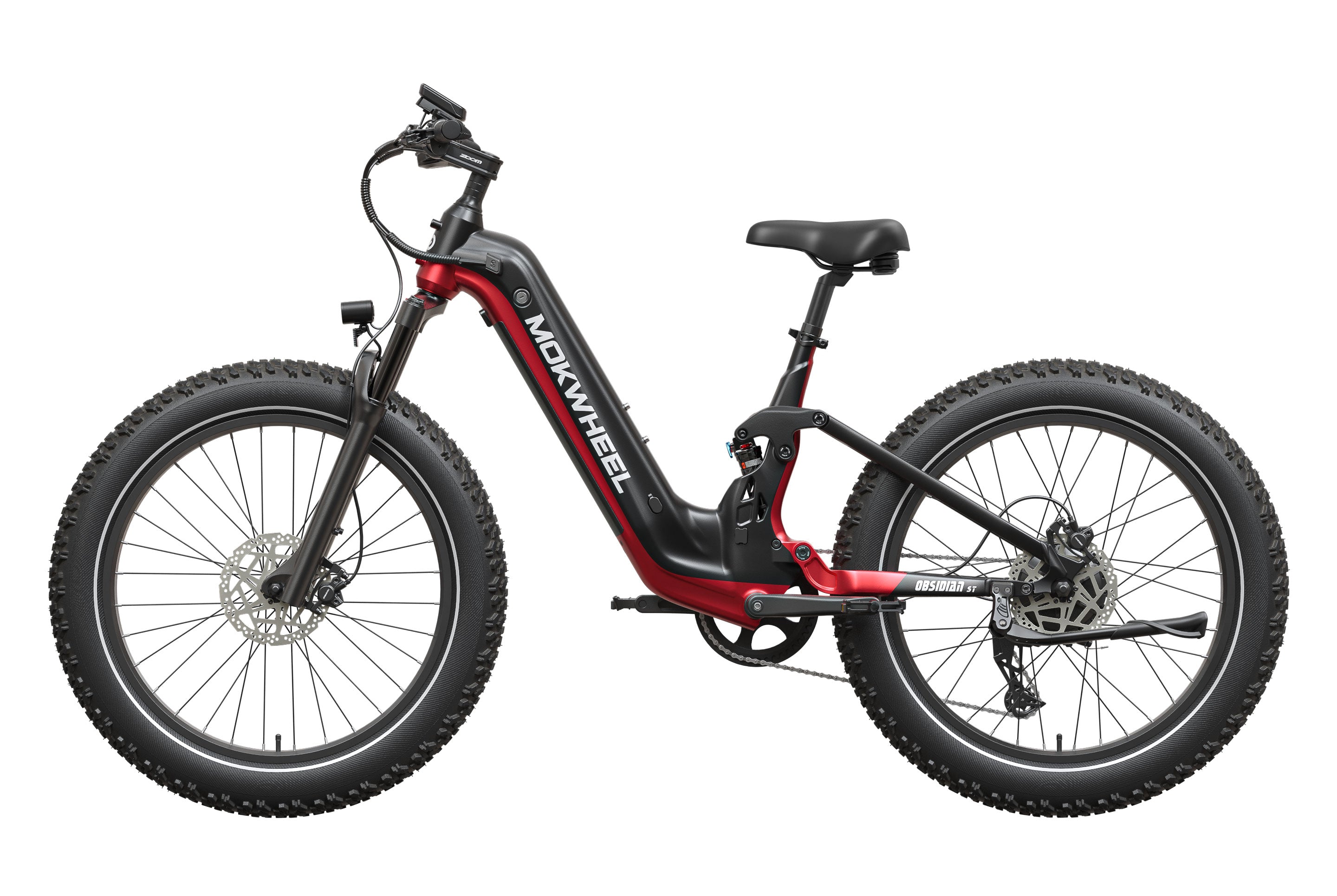 Obsidian ST 2.0 Ebike #Color_Black and Red