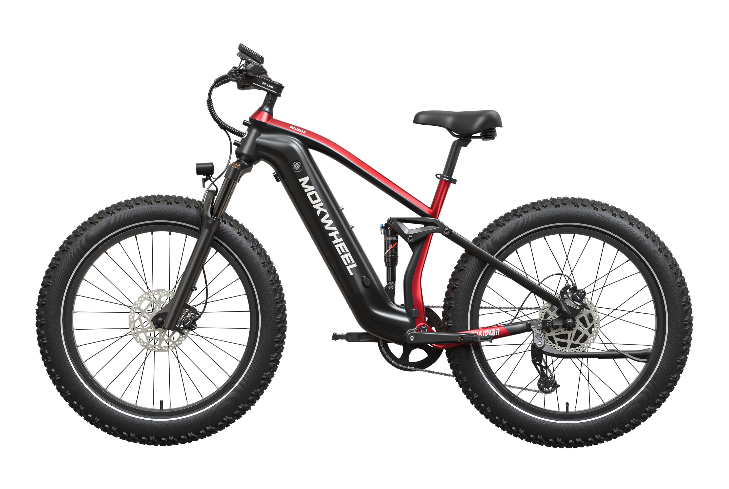 Obsidian 2.0 Ebike #Color_Black and Red