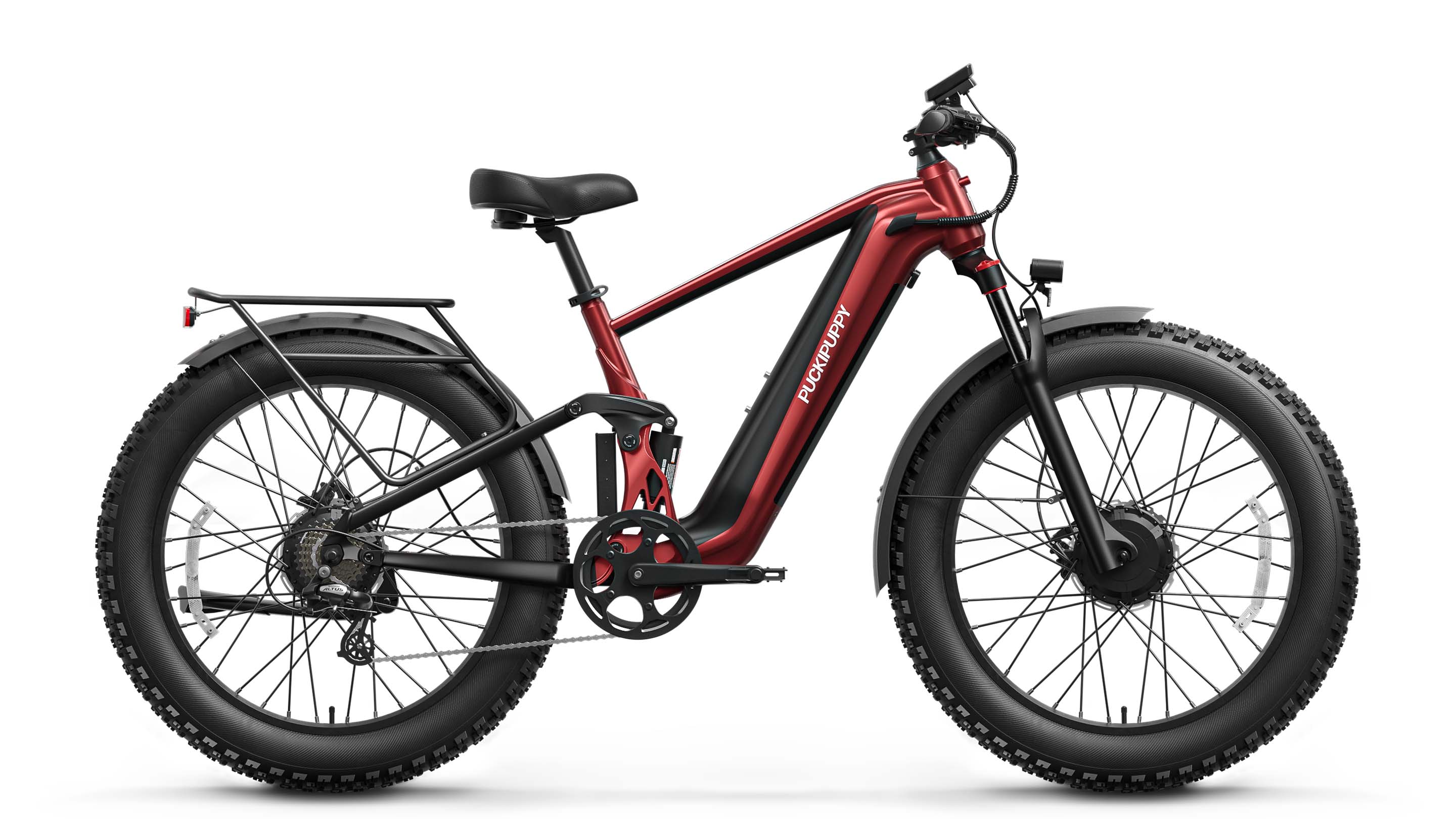 GoldenR Pro Ebike #Color_Black and Red