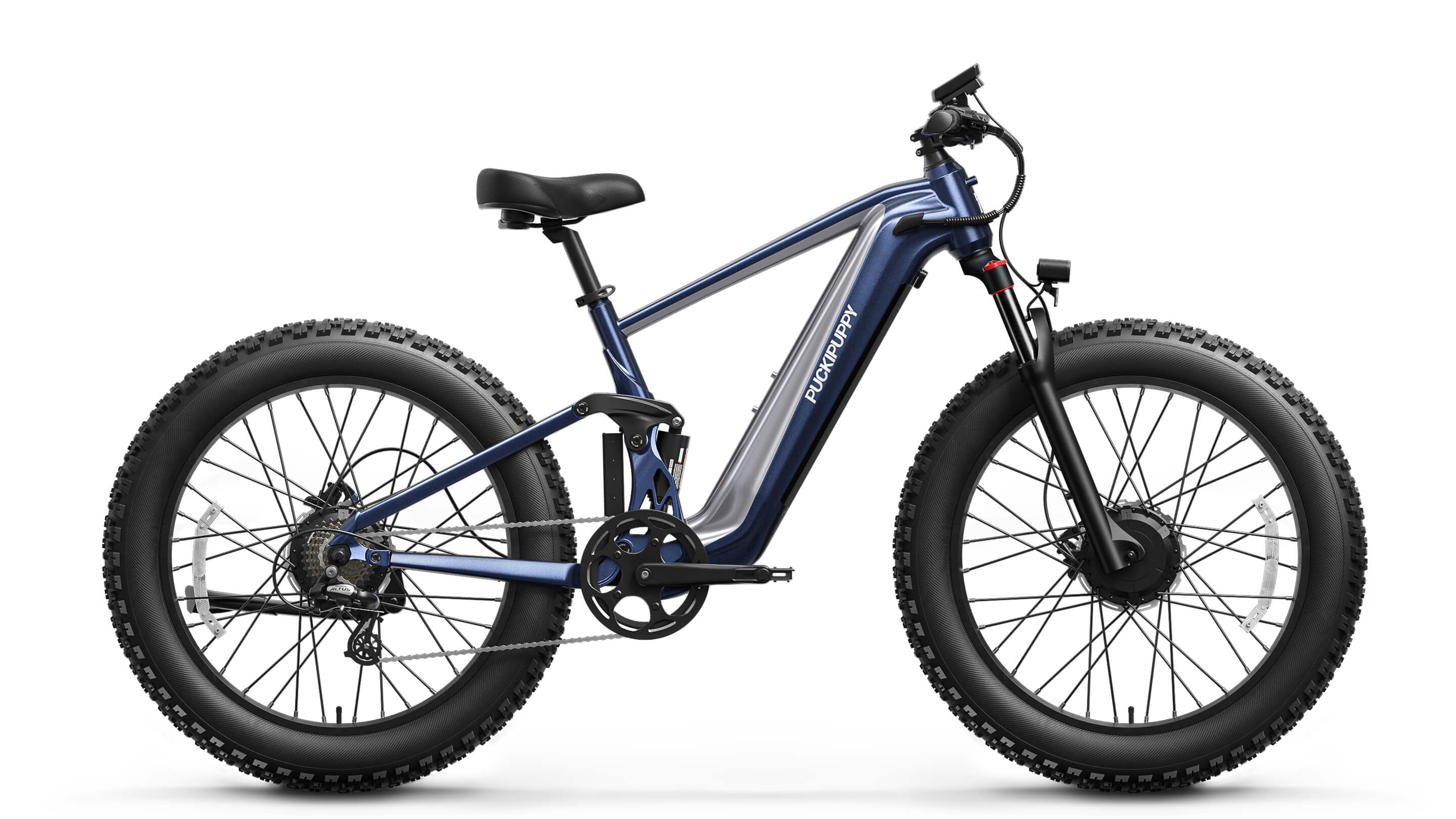 GoldenR Pro Ebike #Color_Navy Blue + Gray