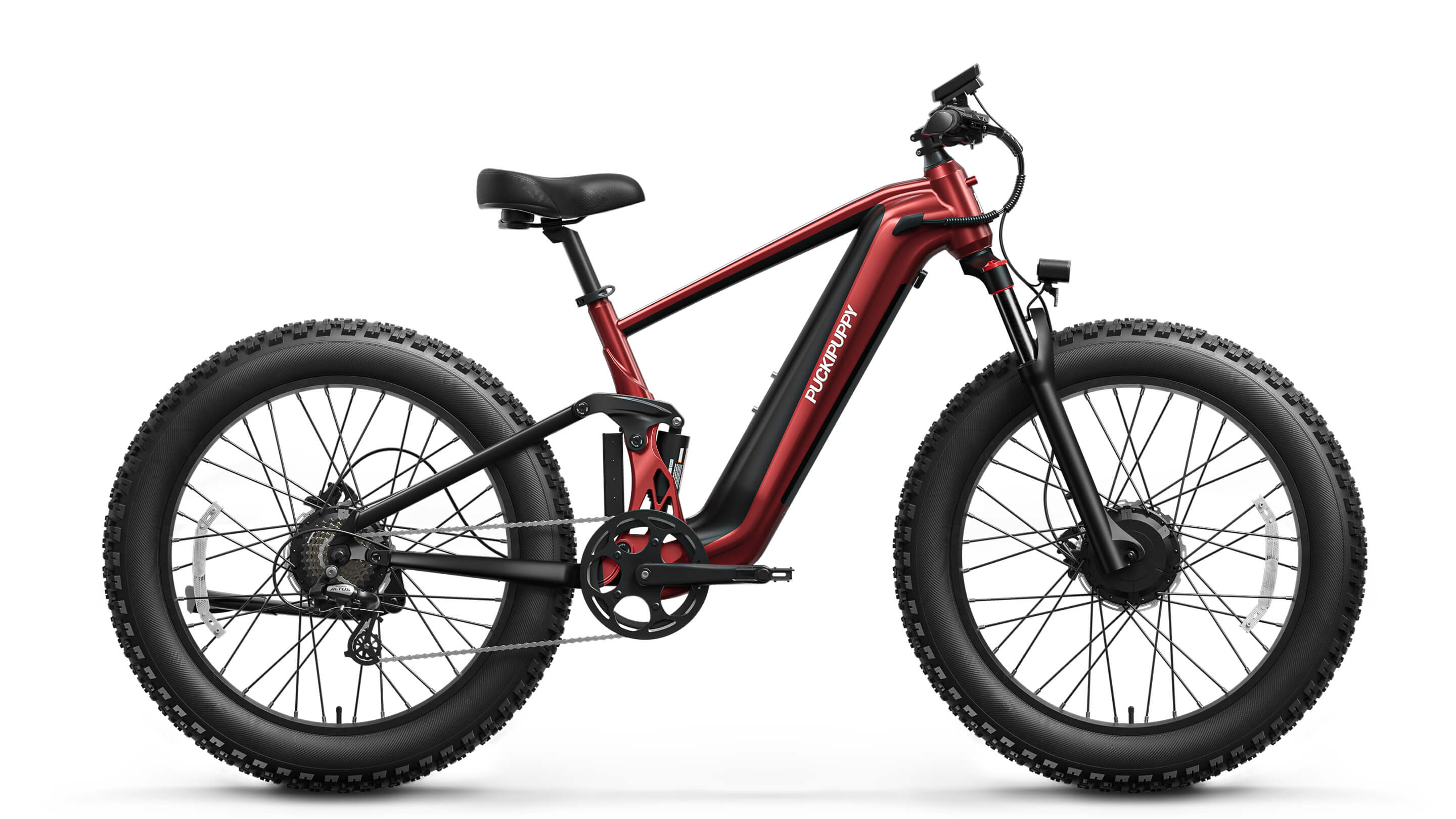 GoldenR Pro Ebike #Color_Black and Red