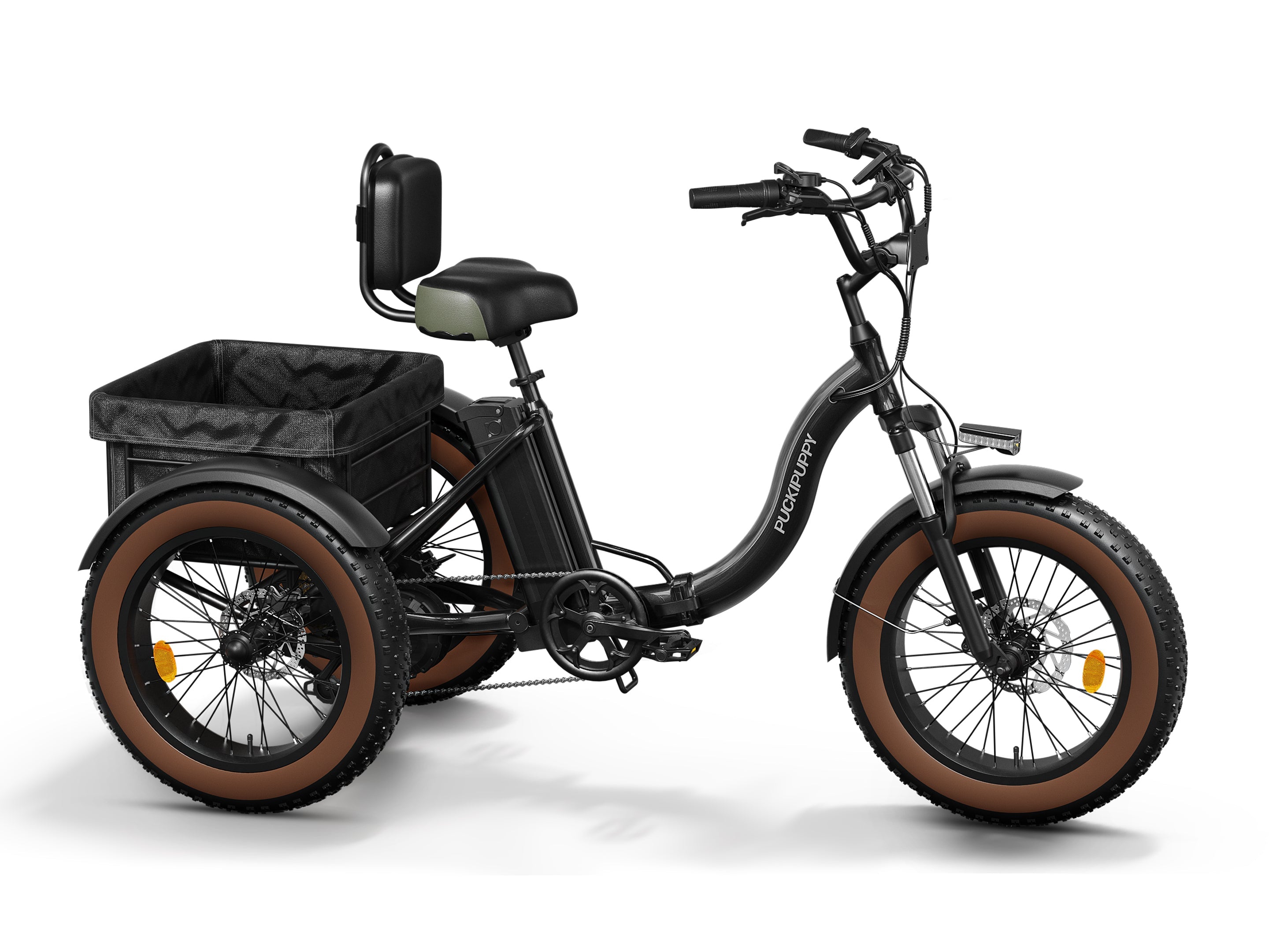 Puckipuppy Alaskan E-Trike Black / Edition Long Battery Life #Color_Black