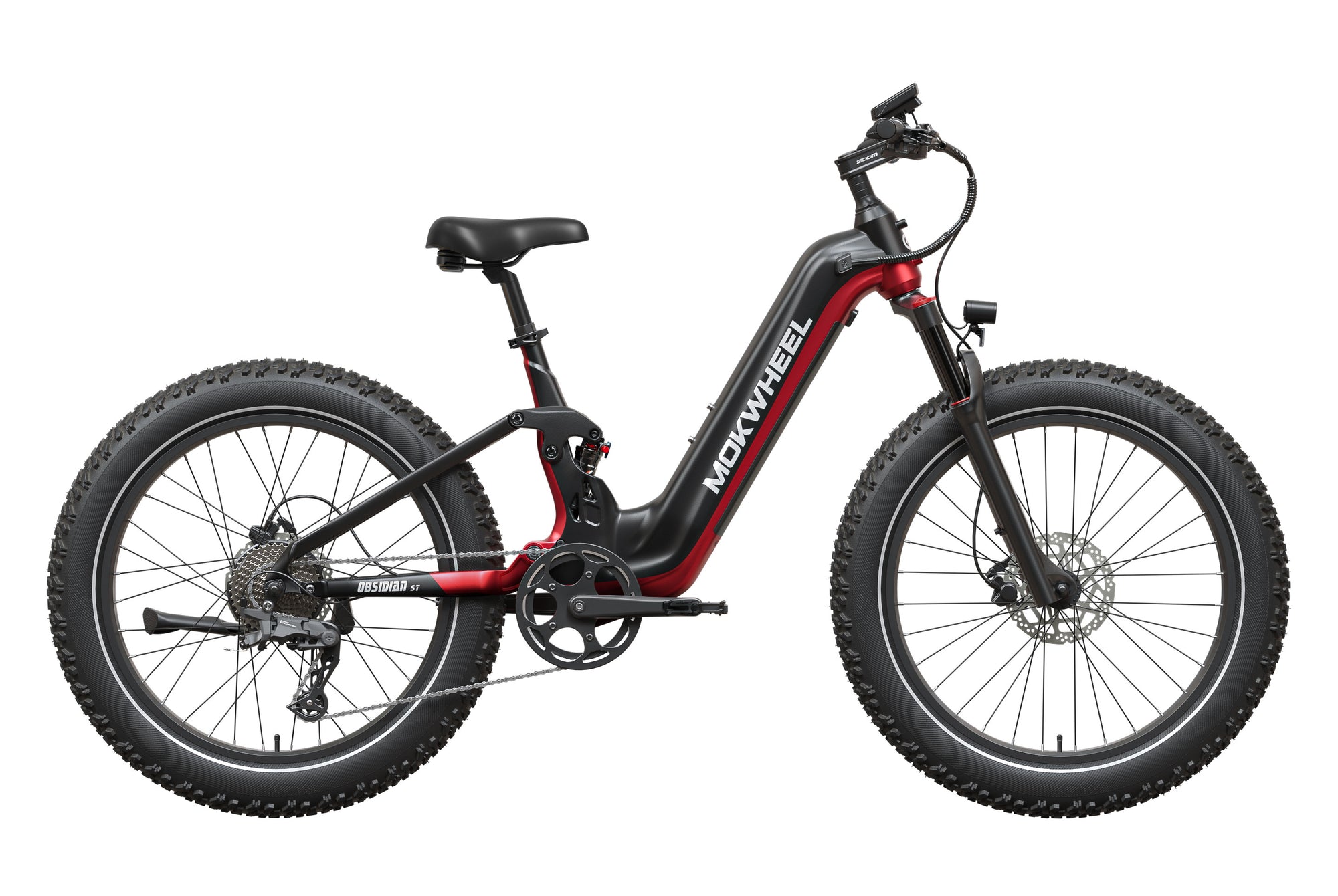Obsidian ST 2.0 Ebike #Color_Black and Red