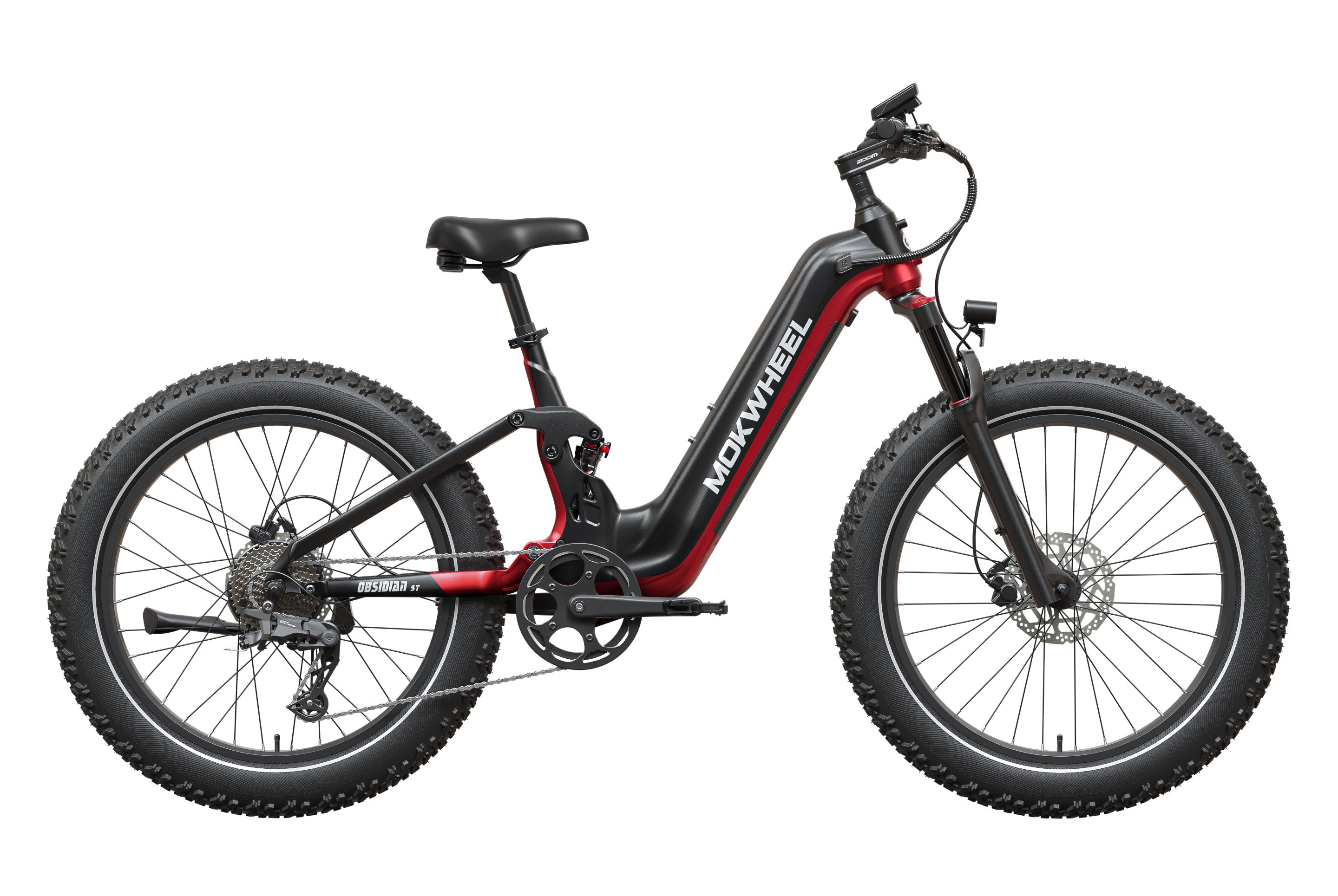 Mokwheel Obsidian ST 2.0 Black and Red #Color_Black and Red