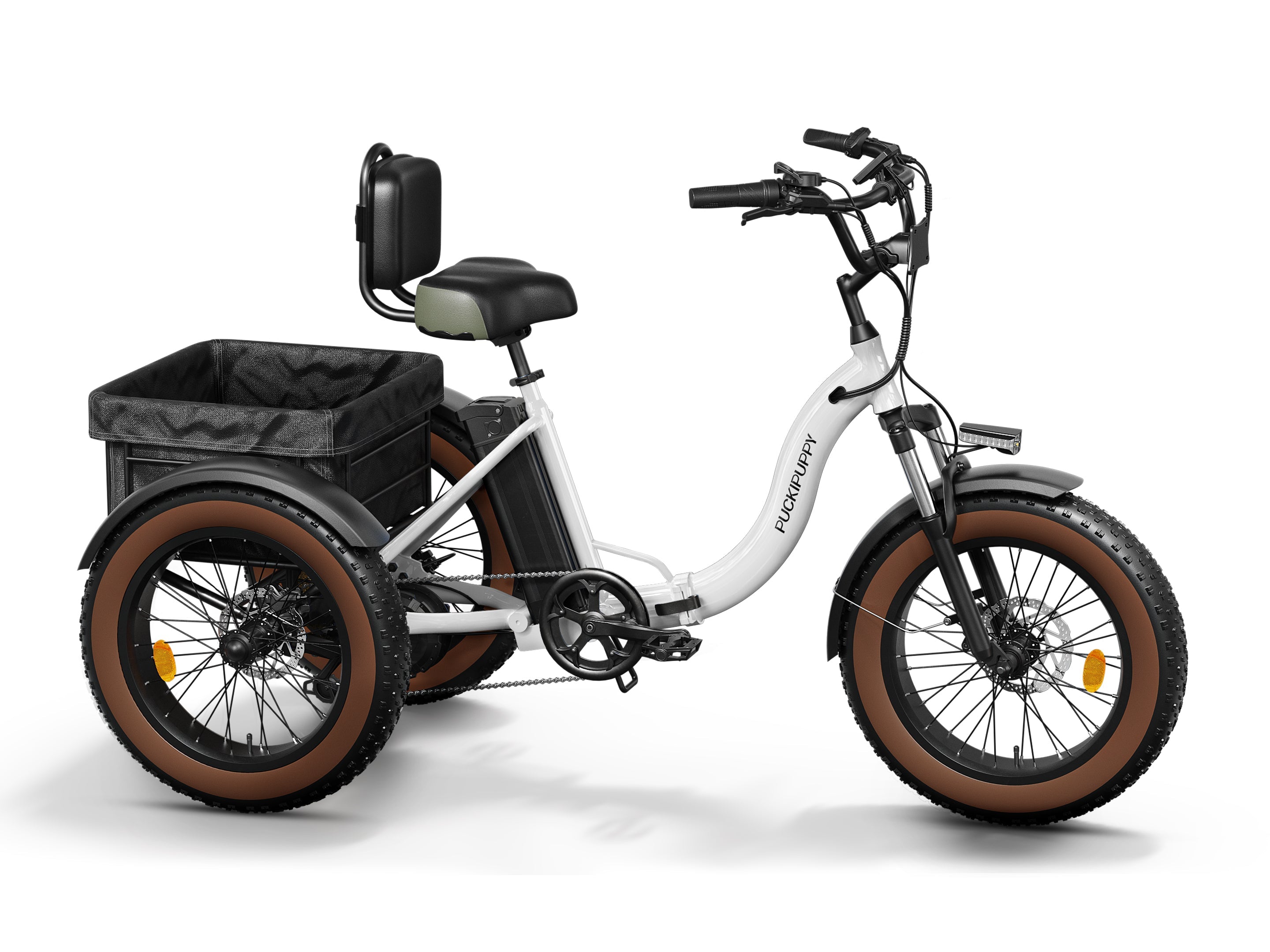 Puckipuppy Alaskan E-Trike White / Standard Edition #Color_Black