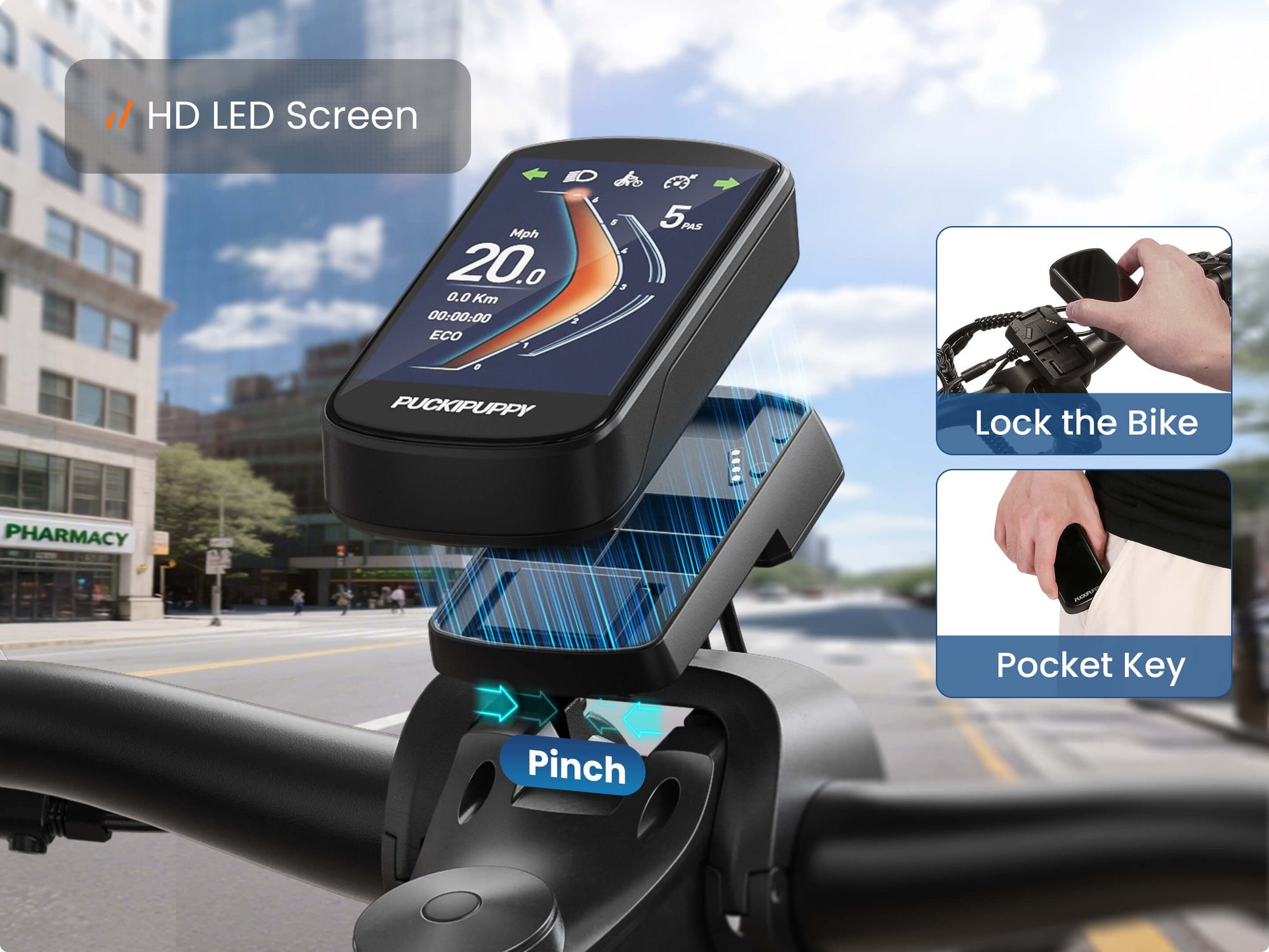 Labrador Pro EbikeOrange / Detachable Display #Color_Orange
