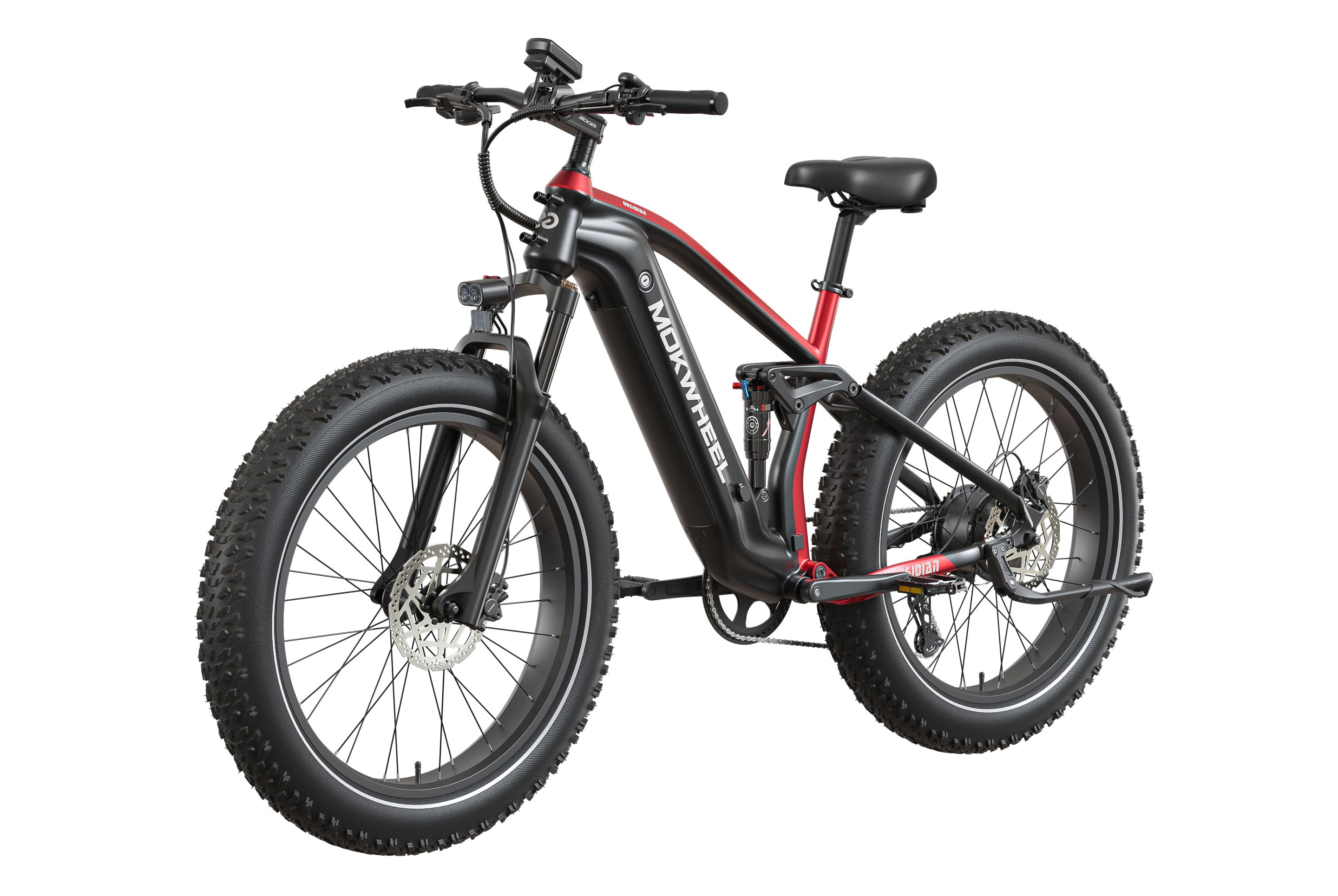 Obsidian 2.0 Ebike #Color_Black and Red