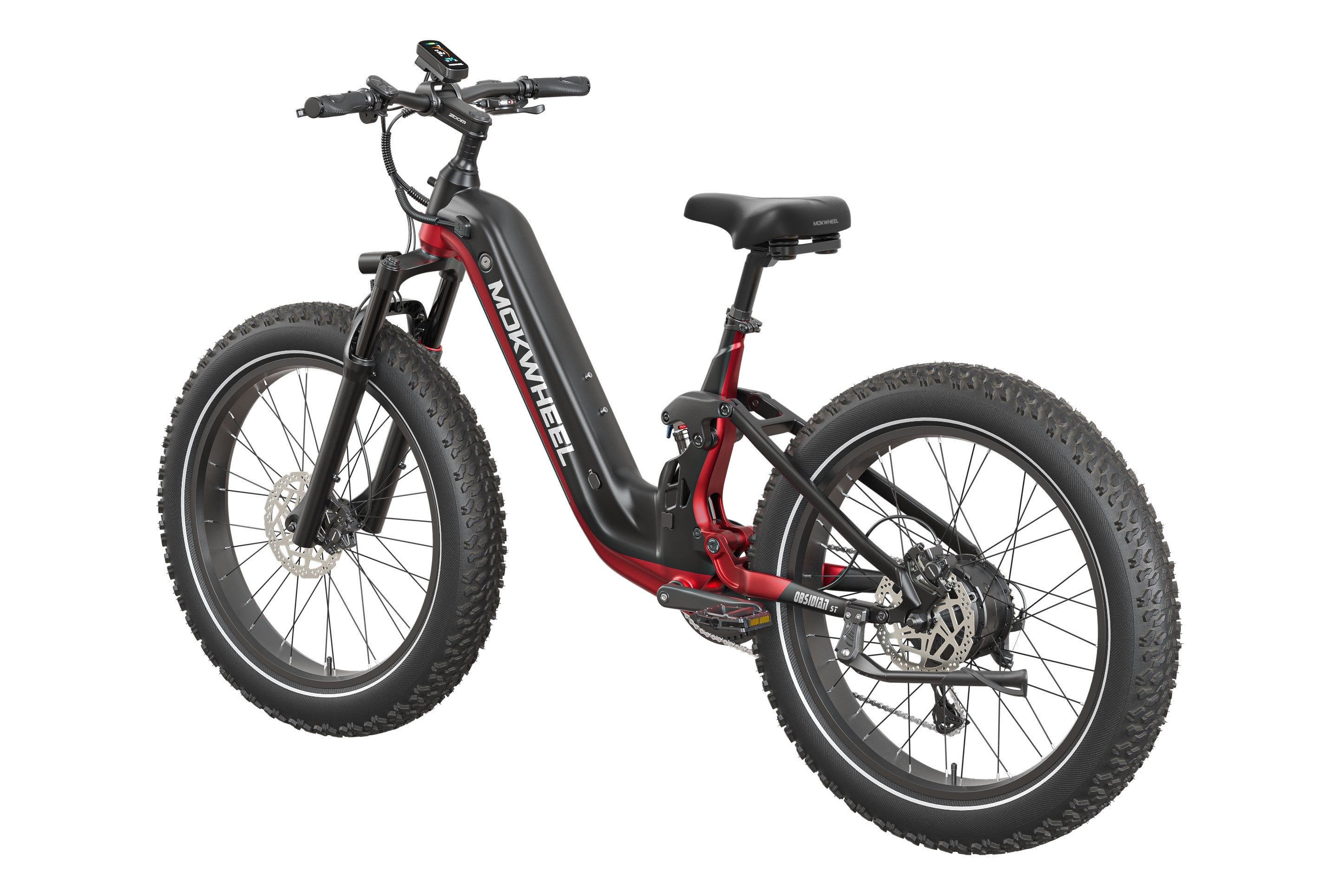 Obsidian ST 2.0 Ebike #Color_Black and Red