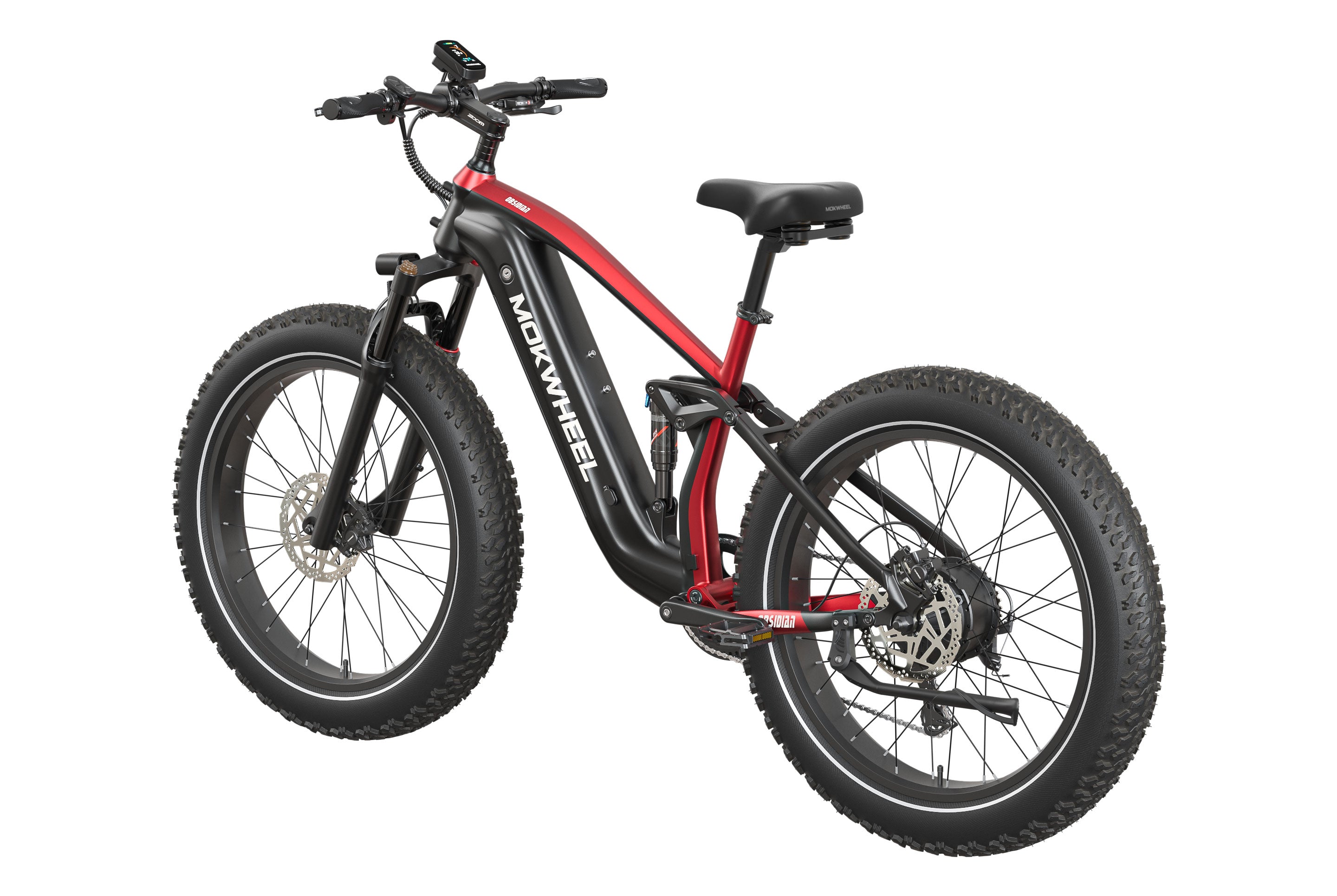 Obsidian 2.0 Ebike #Color_Black and Red