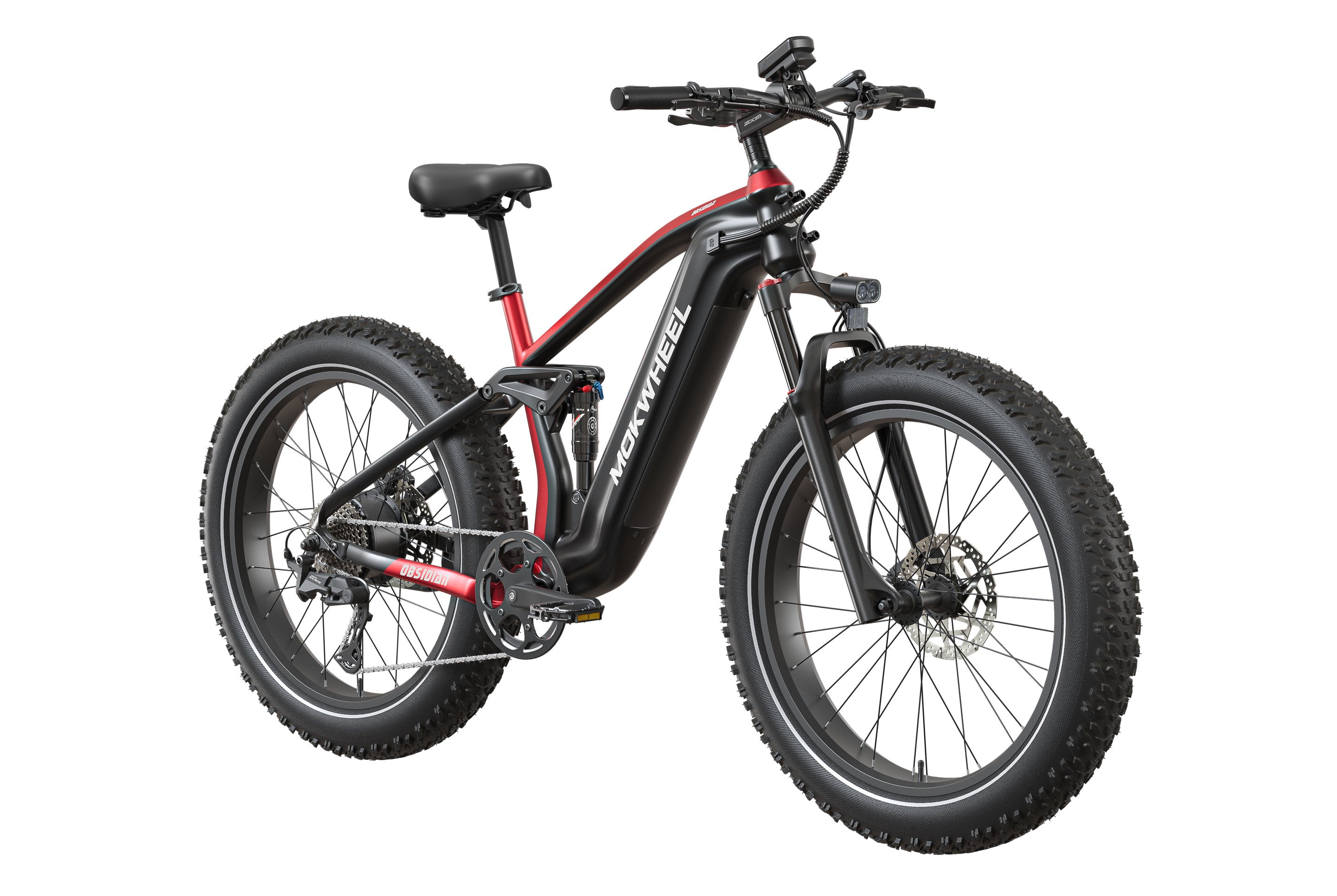 Obsidian 2.0 Ebike #Color_Black and Red
