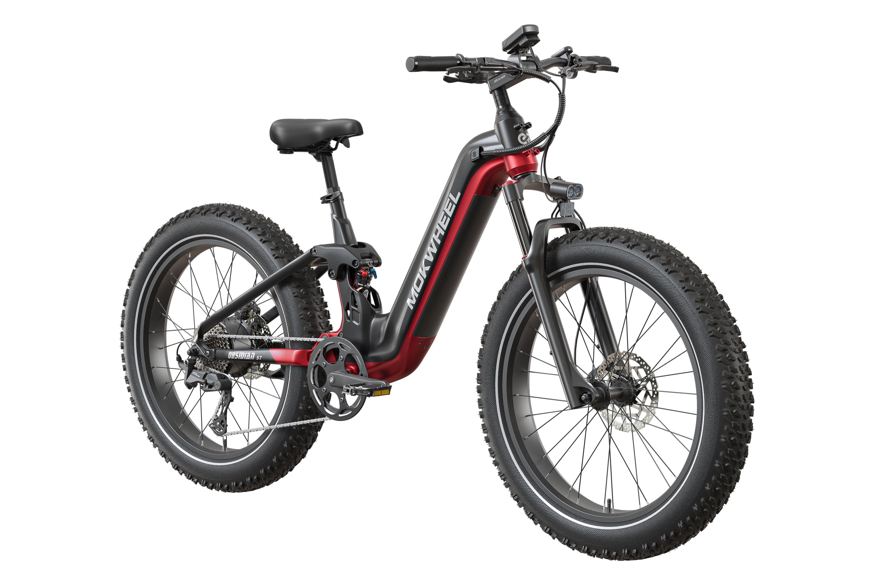 Obsidian ST 2.0 Ebike #Color_Black and Red
