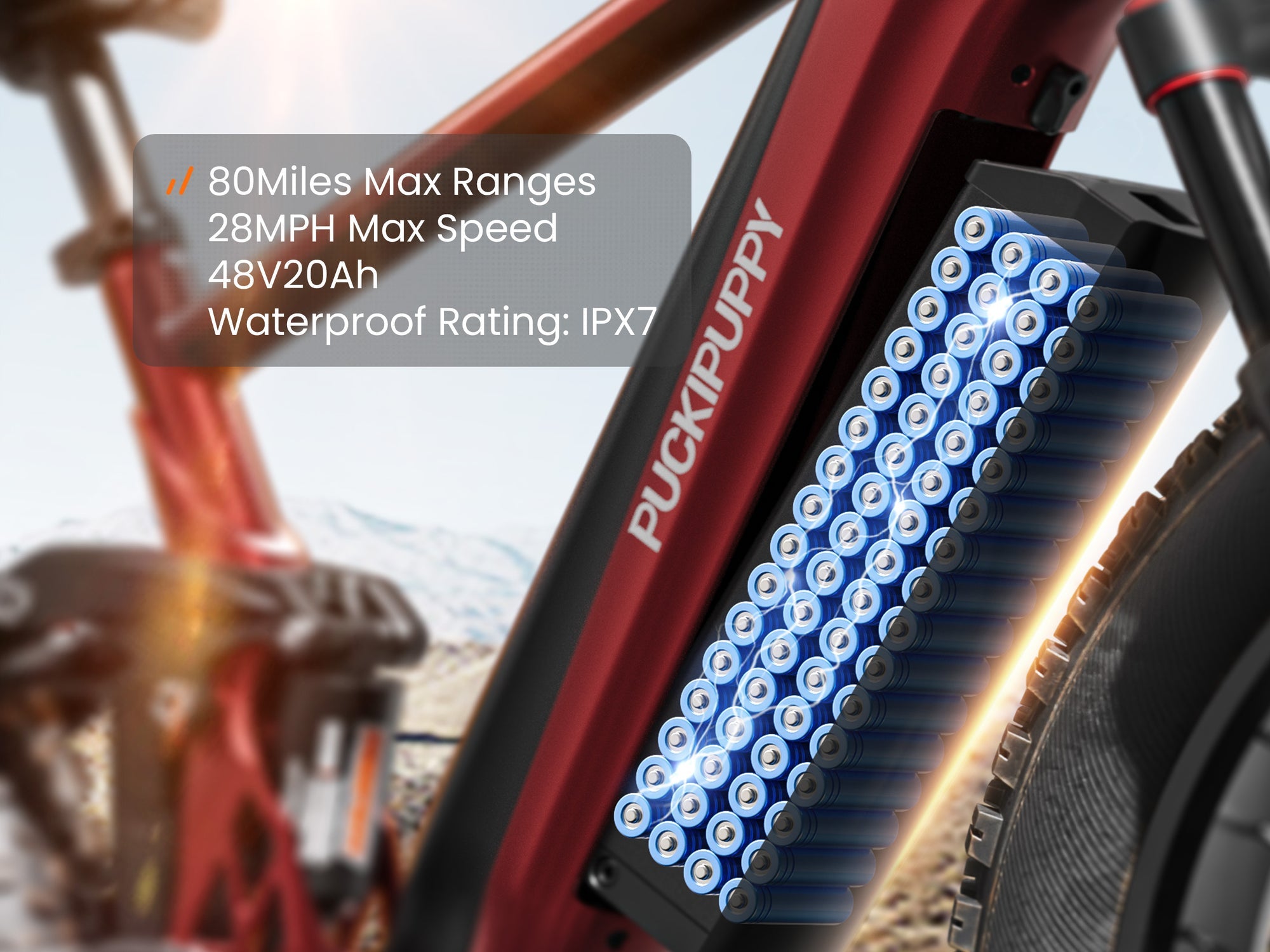 GoldenR Pro EbikeBlack and Red #Color_Black and Red