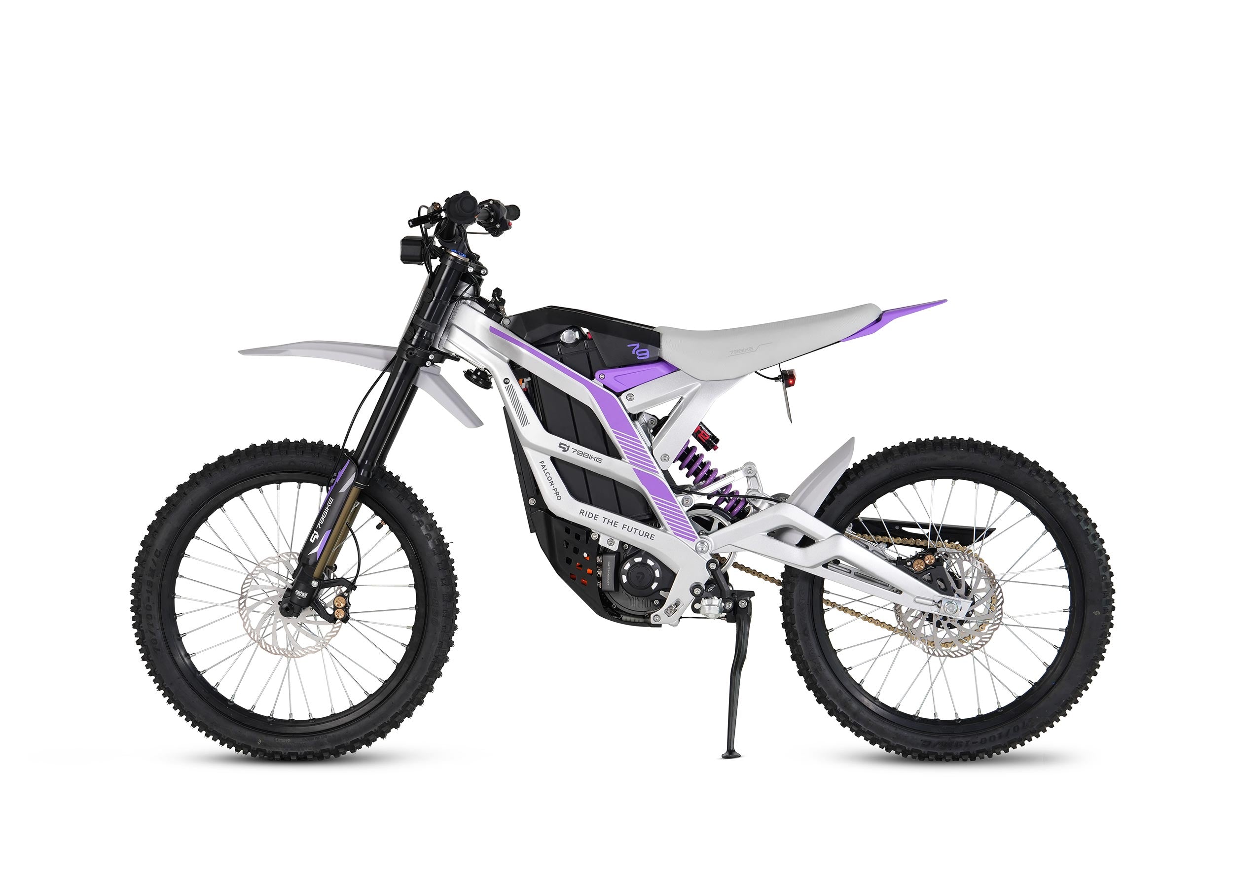 79BIKE Falcon Pro Silver Metallic / Purple #Color_Silver Metallic / Purple