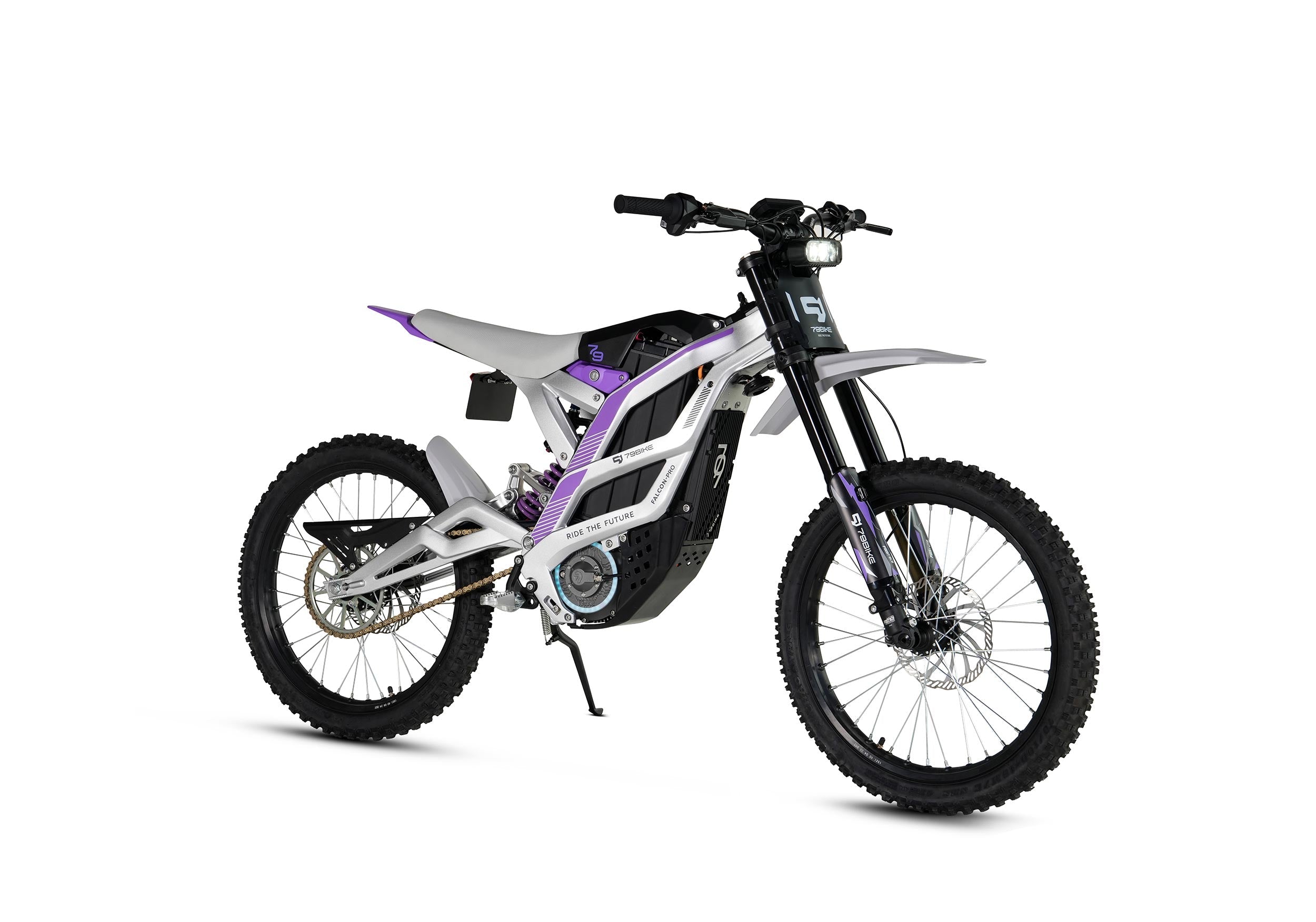 79BIKE Falcon Pro #Color_Silver Metallic / Purple