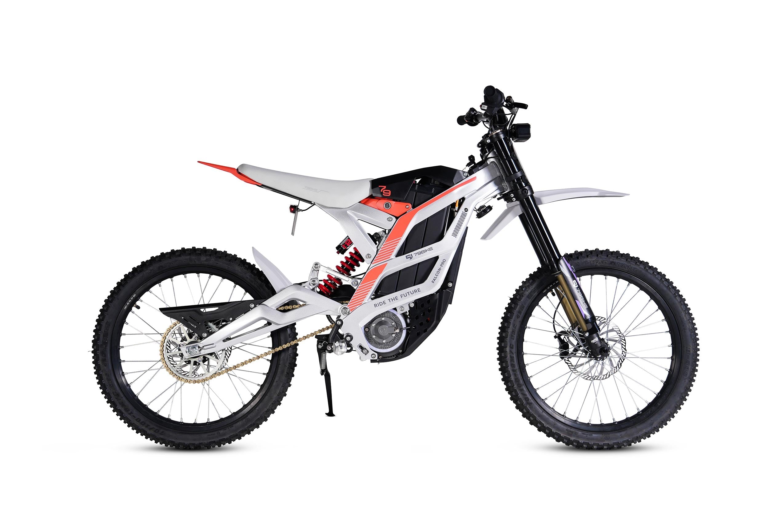 79BIKE Falcon Pro #Color_Silver Metallic / Red