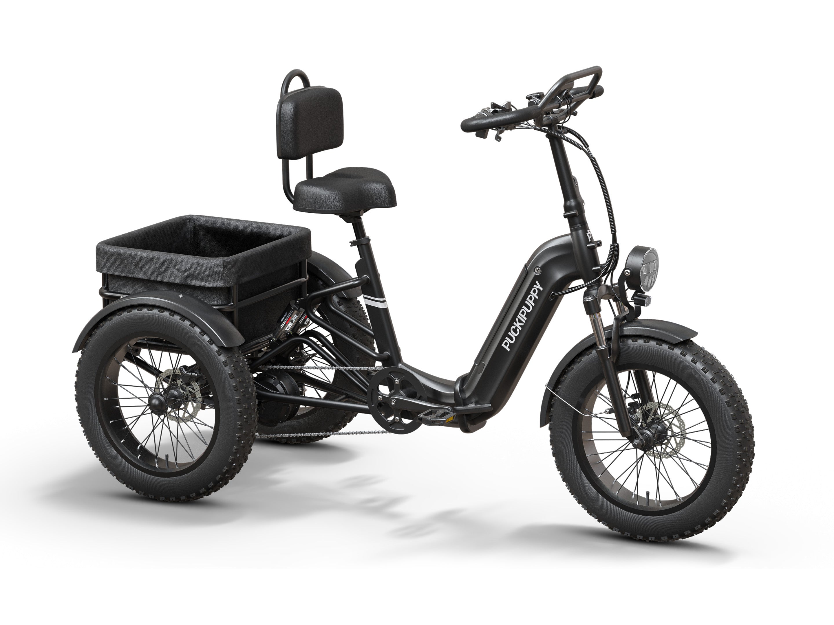 Puckipuppy Rottweiler E-Trike Black #Color_Black